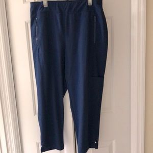 CHICO'S ZENERGY Womens Sz 1, Blue Pants, Straight, Lightweight
